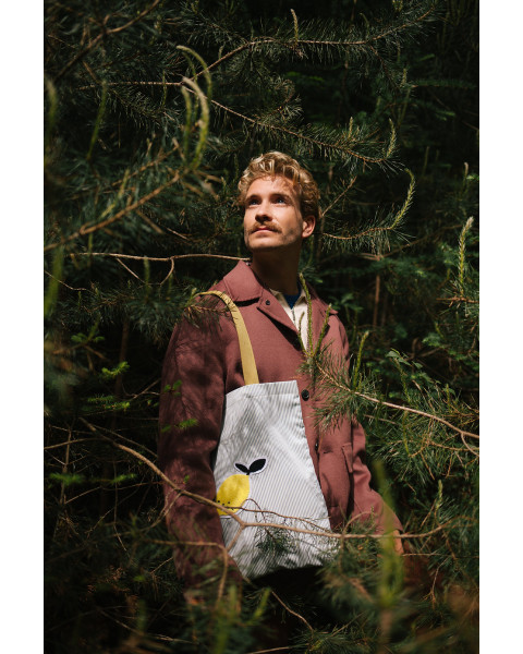 Sticky Lemon Tote Bag Meadows Stripes - Blue Bird