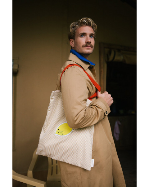 Sticky Lemon Tote Bag Meadows Stripes - Camp Yellow