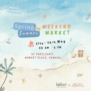 📢 Exciting news! 🗓️Mark your calendars for the Spring/Summer 2023 Weekend Market at Papilion's Market Place, Kemang! Join us on May 27-28 from 8 am-6 pm for a day filled with shopping, laughter, and fun🎉. And don't forget to stop by at our booth for some seriously awesome toys!🚀 See you there!🙌🏼👋🏼
