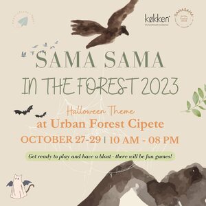 🎉🌳👻 Hey there, good people! we’ve got some fantastic news to share! 🎉🌳👻 We’re thrilled to announce that we’ll be joining the SAMA SAMA IN THE FOREST 2023 event at Urban Forest Cipete🙌 So grab your brooms and come visit our booth for some spooktacular shopping and wickedly fun games! 👻🛍️

🤫 And shhh... don’t tell anyone, but we’ve got some special surprise deals just for you 😉 Trust us, you won’t want to miss out on this hauntingly good time. See you there! 🖤